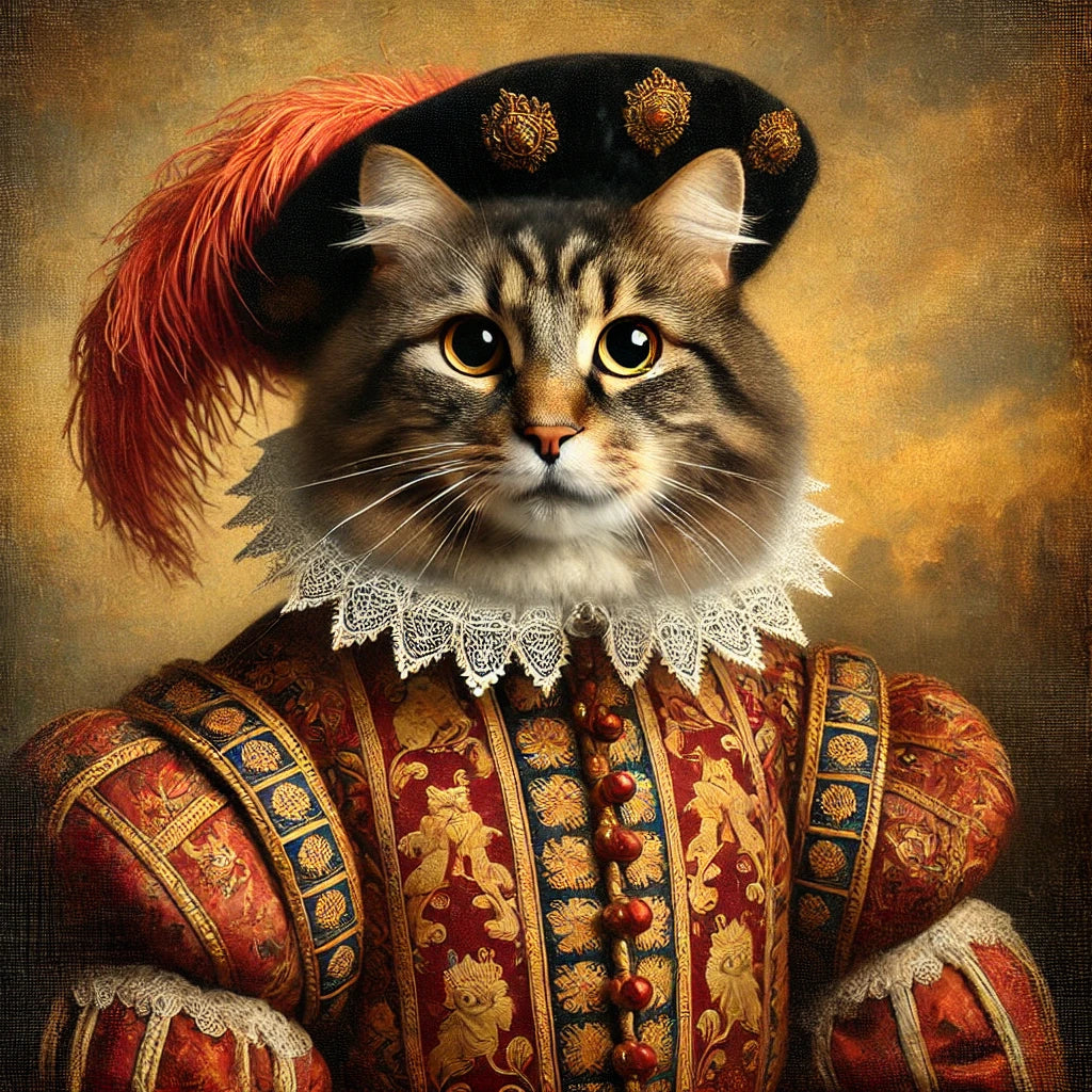 Portrait de chat en costume d’époque : découvrez nos alternatives modernes et uniques