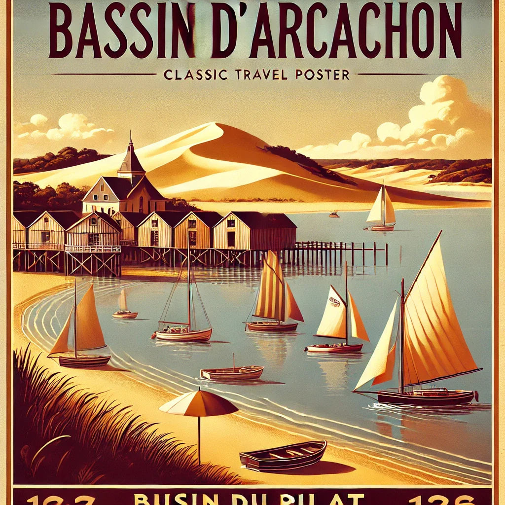 Affiche vintage Bassin d’Arcachon : Pourquoi une affiche vintage du Bassin d’Arcachon est un incontournable déco ?
