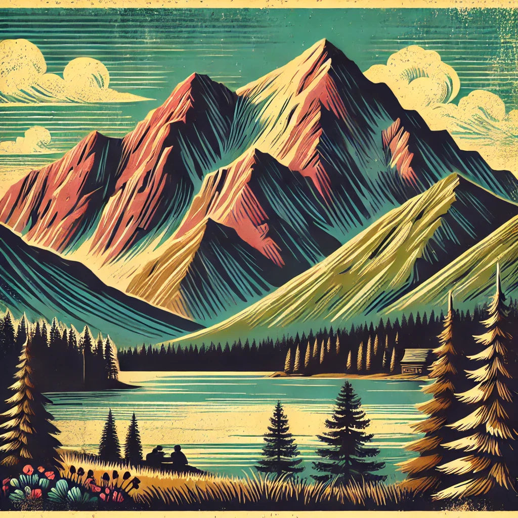 Affiche vintage montagne : apportez une touche d’évasion et de nostalgie avec un poster au style vintage