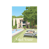 Affiche famille personnalisée villa l'yeuse