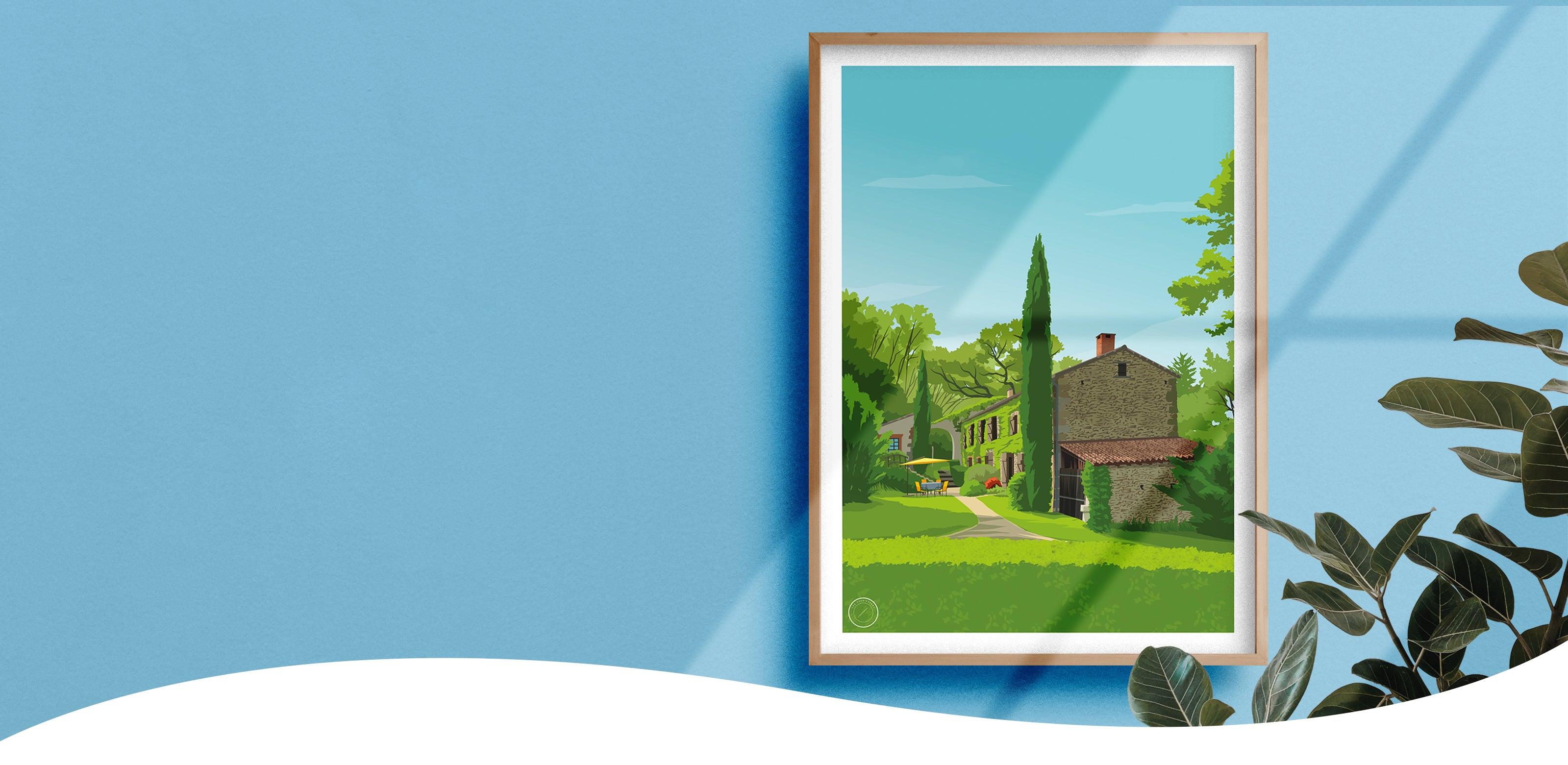 Affiche personnalisée - Maison Anthieu - BLEU