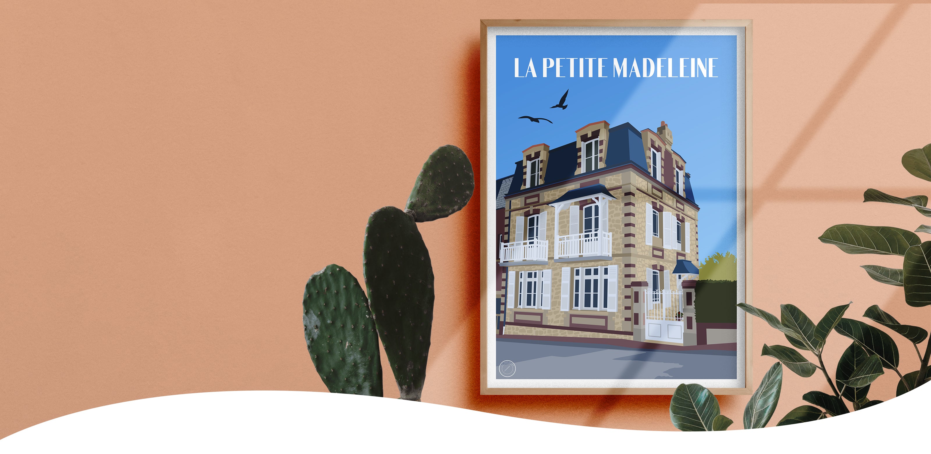 Affiche personnalisée - La petite Madeleine - Rouge