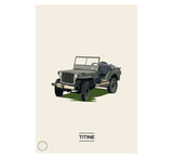 Poster personnalisé - Les Esquisseurs - Jeep Titine