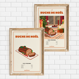 Buche de Noël affiches