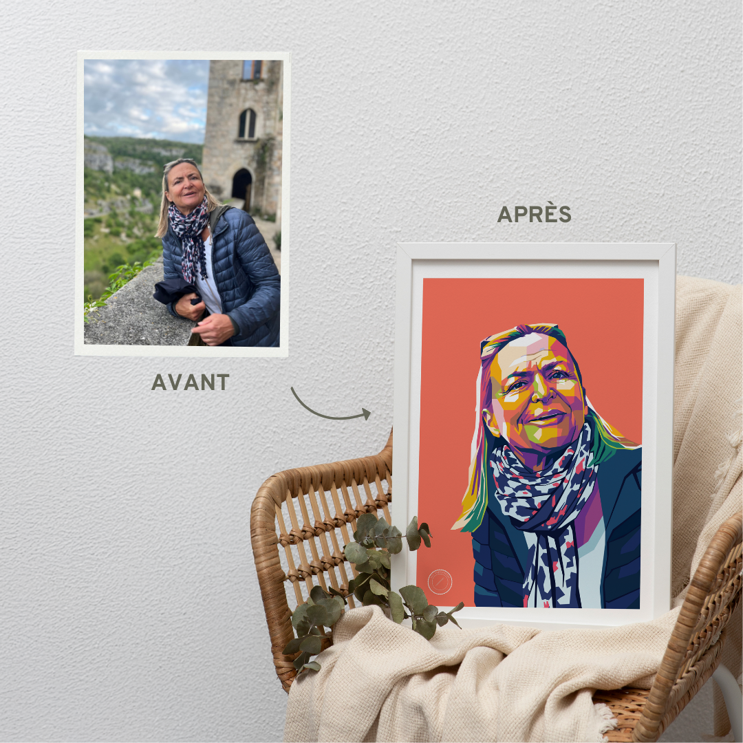 Portrait avant après 