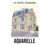 L'Affiche Personnalisee A3 - maison - LesEsquisseurs - Style Aquarelle