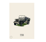 L'affiche A3 - Les Esquisseurs - Jeep - Titine